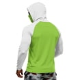 thumbnail image 5 of Men's US 250th Anniversary Hoodie with Built-in Face Mask and Raglan Sleeves Featuring Patriotic Graphic for Independence Day Celebration Fishing Hiking or Outdoor Work Green L, 5 of 6