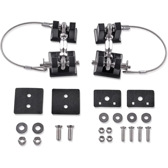 Tool Steel Hood Latches Set of 2 for 2018-2025 Jeep Wrangler JK Unlimited