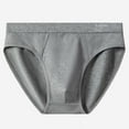 thumbnail image 2 of successthop Underwear Briefs Men Comfortable Lightweight Soft Stretch Solid Everyday Wear Underpant Gray 3XL, 2 of 3