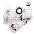 5Pcs Faucet Adapter Transparent Plastic Practical Tap Inlet Hose