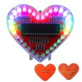 thumbnail image 2 of Proyecto de soldadura LED en forma de corazón para estudiantes principiantes. Kit electrónico de bricolaje con LED RGB. Regalo para tu pareja., 2 of 8