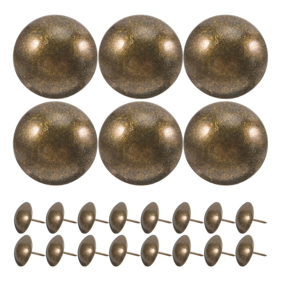 Masteelf 30pcs Iron Decorative Tacks Antique Round Nails for Upholstery Vintage Thumb Tacks for Sofa Decorative Push Pins for Corkboard for Home Decor DIY Projects