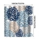thumbnail image 3 of Cortina de ducha myvepuop de 70 x 70 pulgadas con 12 ganchos de plástico, impermeable, para baño, resistente, lavable a máquina, secado rápido, color azul oscuro, talla única, 3 of 8