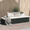 Black, variant on vidaXL Patio Bed Outdoor Daybed Sofa Lounge Chair Patio Furniture Poly Rattan