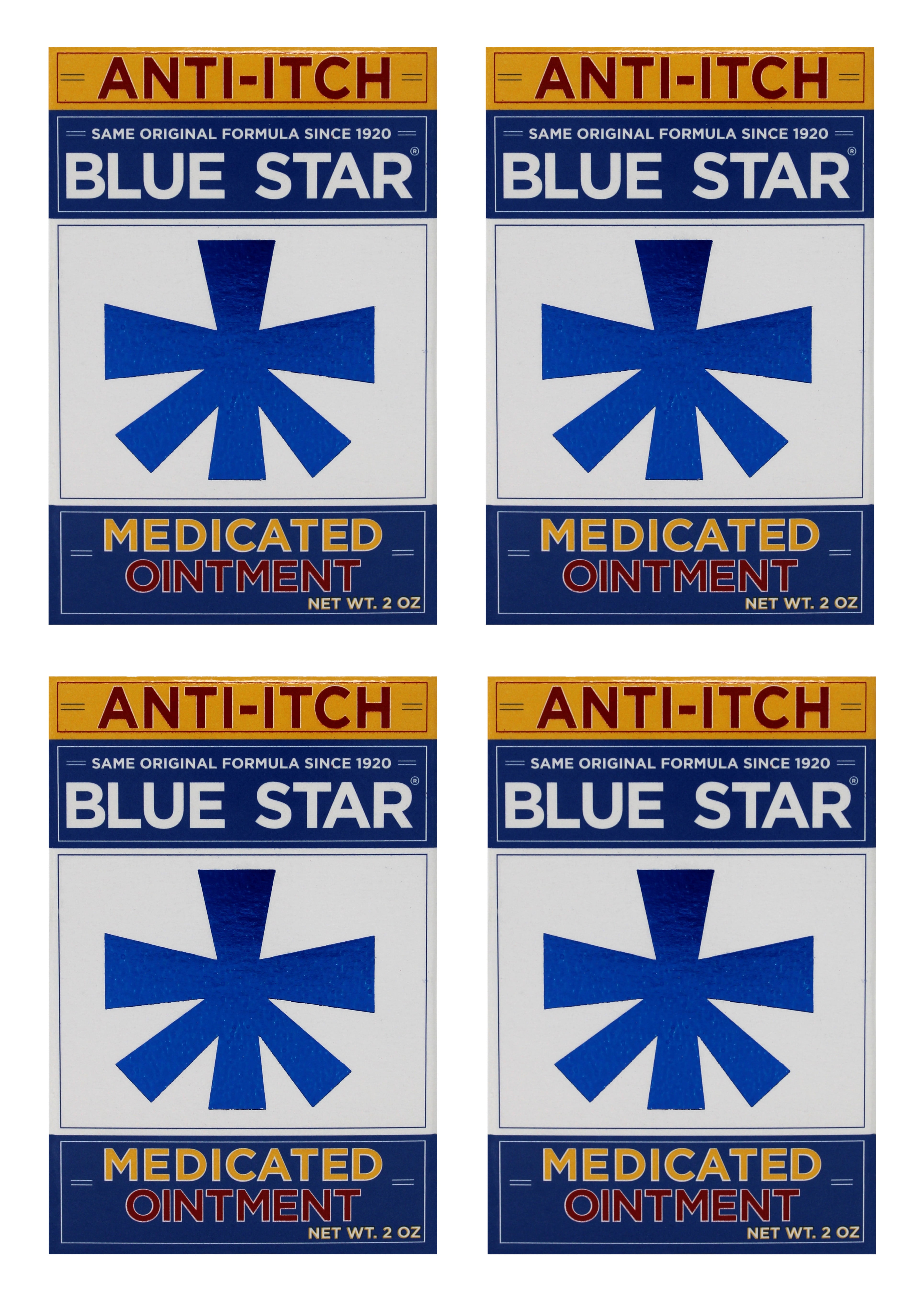 Blue Star Ointment For Toenail Fungus Blue Star Ointment 2 oz (Pack of 4) - Walmart.com