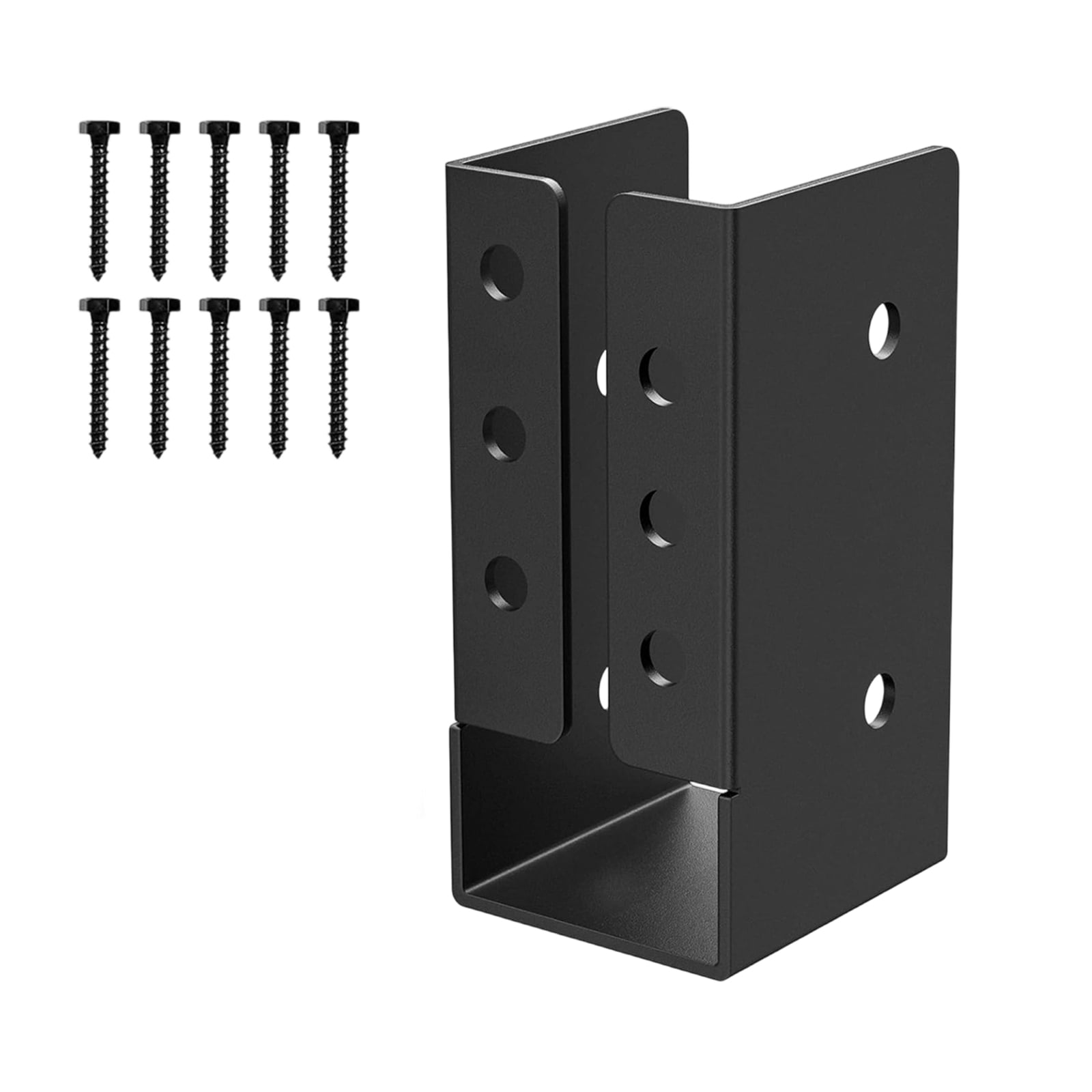 2Pcs Metal Deck Railing Bracket Connector Adjustable Fence Bracket Concealed Support Beam Hanger Flange Enduring