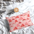 thumbnail image 5 of Zufioo Cute Mushroom1 Print Double-Sided Throw Pillow Cover, Pillow Protector Home Decor - With Hidden Zipper, Suitable for Bedroom, Living Room, Car Interior-14"x20", 5 of 6