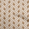 thumbnail image 1 of oneOone Rayon Beige Fabric Floral Sewing Material Print Fabric By The Yard 56 Inch Wide, 1 of 5