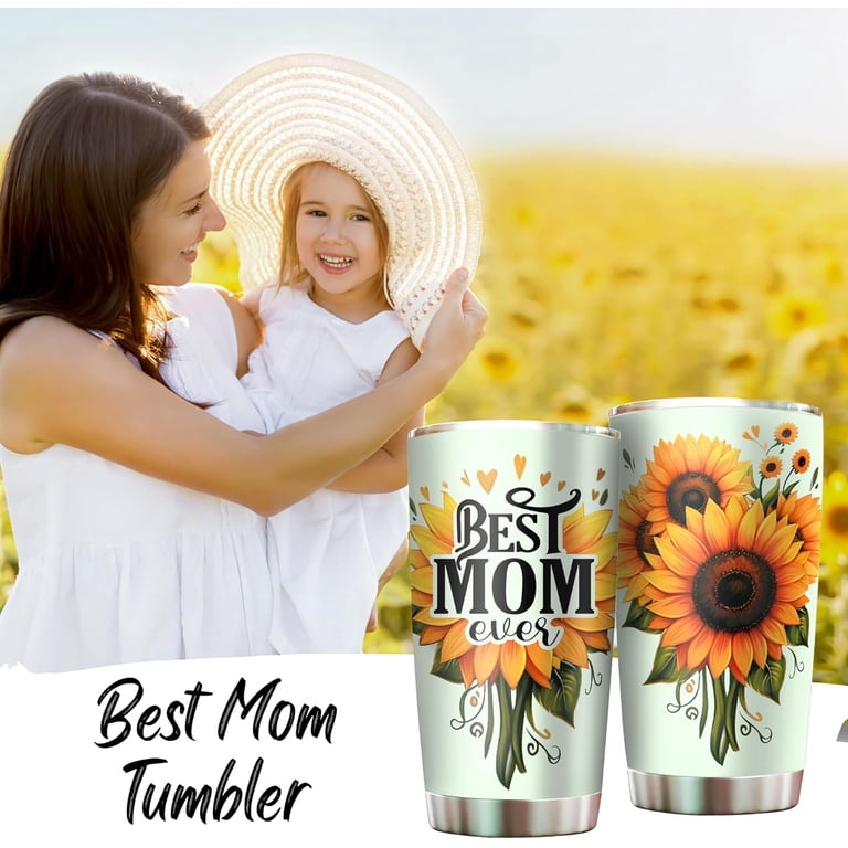 "You Are A Great Mom" Sunflower Mug - 14 Oz Ceramic Coffee Mug, Uplifting Gift For New Moms & Mother's Day