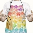 thumbnail image 2 of Pioneer Flower Floral Print Pattern Apron-Garden Aprons for Women with Pockets-Cotton Linen Waterproof Kitchen Cooking Gardening Aprons Adjustable for Kitchen,Cooking,BBQ and Salon 33x27 Inch, 2 of 7