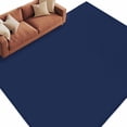 thumbnail image 2 of Navy Blue Area Rugs 5x8 for Living Room, Farmhouse Solid Navy Blue Color Modern Art Non Slip Washable Rug Runner, Low Pile Indoor Floor Carpet Mat Bathroom Rugs for Bedroom, Kids Room, 2 of 9