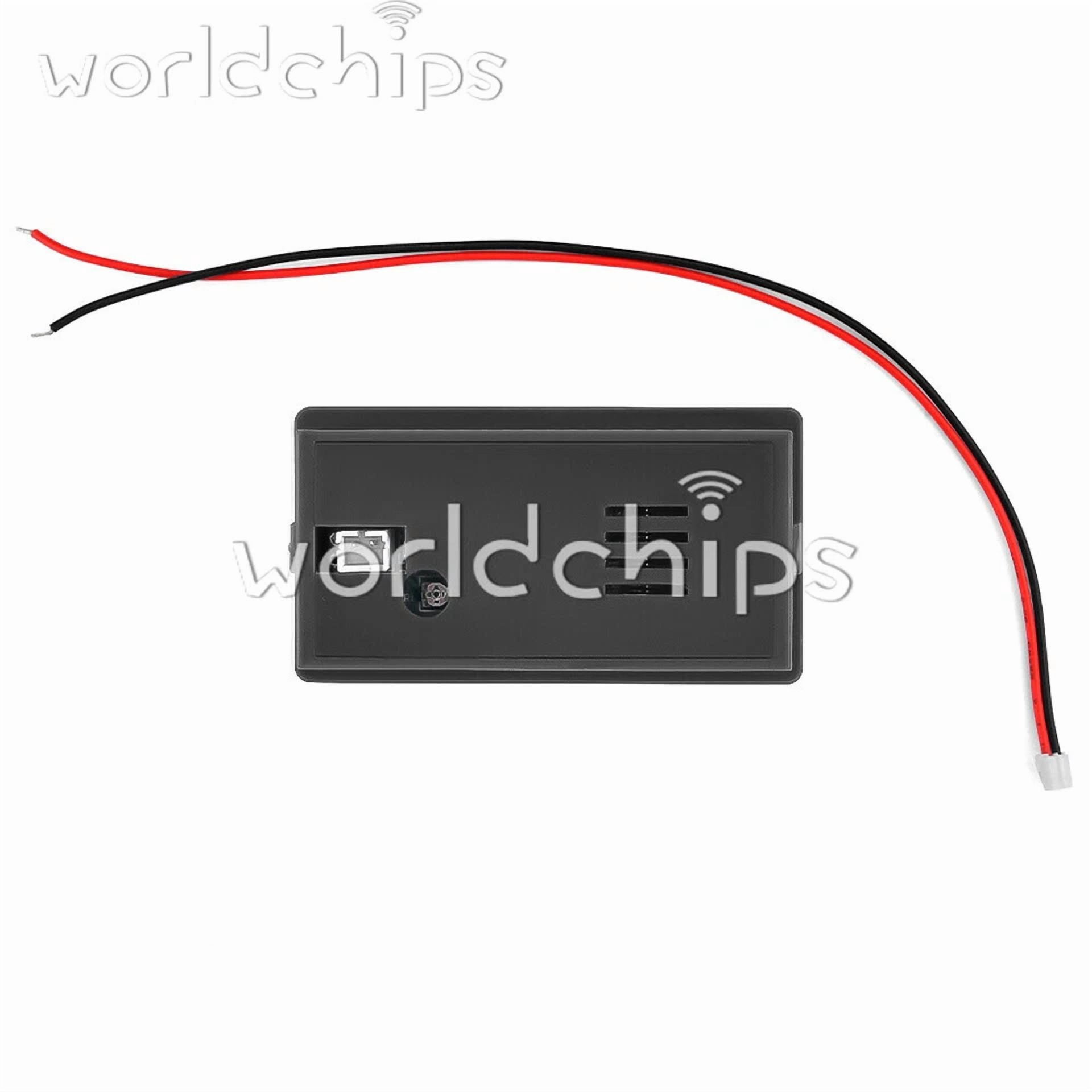 CRESTIN- 2X Digital 6133A Lcd Voltage Meter Dc8-100V Voltmeter Battery Power Dual Display