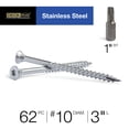 thumbnail image 2 of Vis à Bois Deck Plus 48466 Acier Inoxydable #10 x 3 62 Pcs, 2 of 9