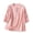 Pink, variant on Embroidered Tops for Women 3/4 Sleeve Boho Cotton Linen Shirts Plus Size Peasant Button Casual Blouses Cotton Linen Peasant Top Plus Size