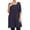 Navy, variant on Women's Plus Size 3/4 Sleeves Babydoll Solid Tunic Top Dress