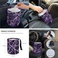 thumbnail image 6 of Yuyamidu Camo Hunting Car Accessories Set Purple Wood Auto Seat Cover Steering Wheel Cover Seatbelt Pad Trash Can Armrest Cover Pad Cup Holders Rearview Mirror Cover Handbrake Cover Set, 14 Pack, 6 of 7