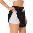 thumbnail image 3 of Lsque Autumn Leaves1 Printed Women's Running Shorts with Liner Pockets,Elastic Quick Dry Workout Athletic Gym Yoga Shorts,Womens High Waist Shorts-Small, 3 of 9