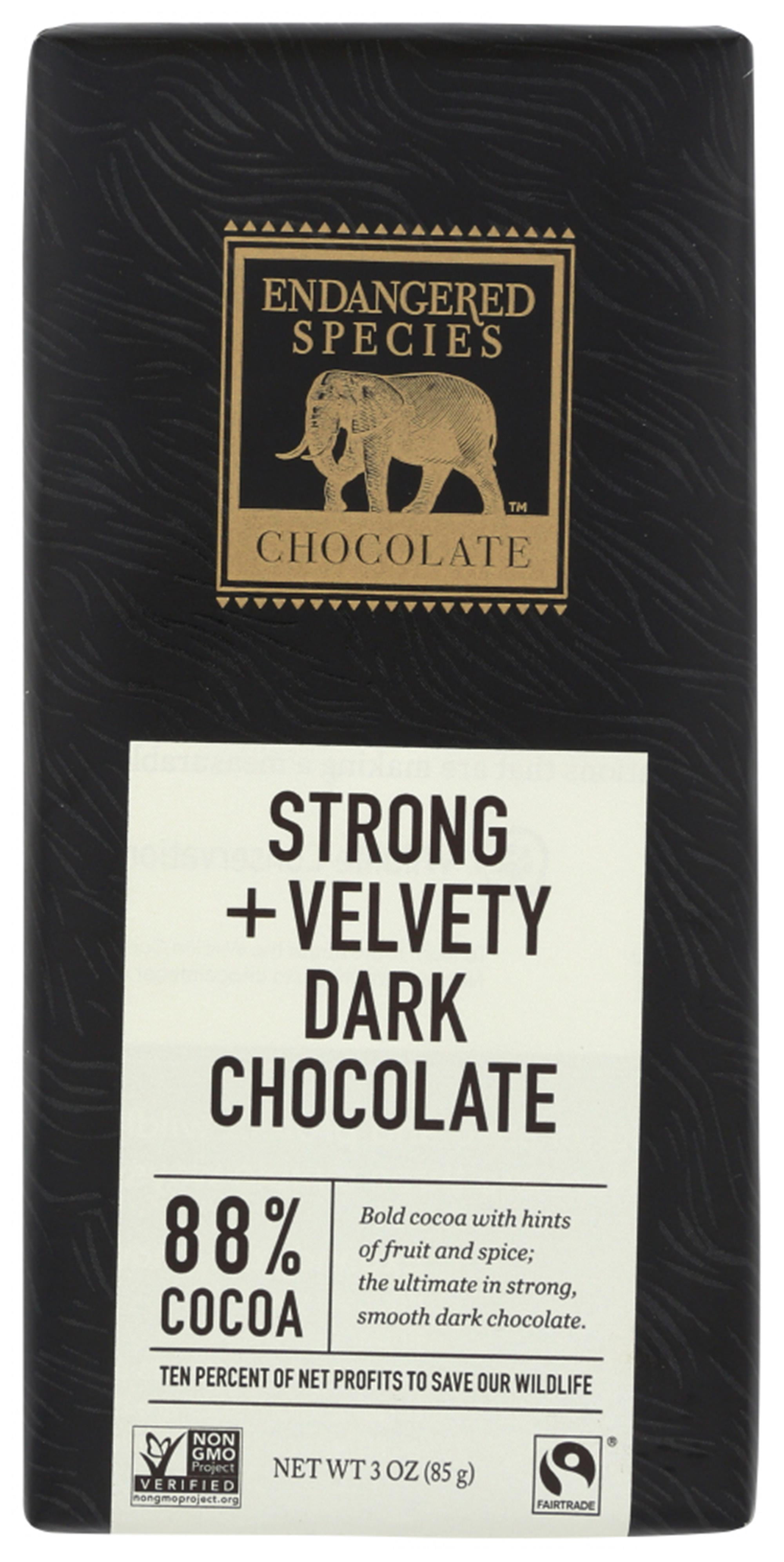 Endangered Species Chocolate Bar Black Panther, 3 Oz