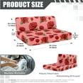 thumbnail image 6 of XYZCANDO Beautiful Rose Print Rv Dinette Cushion Covers,Stretchable Cushion Cover,RV Cushion Slipcover,Easy Installation,2 Backrest Covers and 2 Bench Covers Cute Designed for Ladies(Red), 6 of 6