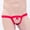 Red, variant on Mens Briefs Underwear Solid Soft Lightweight Transparent, Underpants Orange Free Size