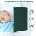 thumbnail image 6 of ELEHOLD Silicone Case For Samsung Galaxy Tab A8 10.5 (2022) Heavy Duty Shockproof Cover, Slim&Lightweight, Soft Skin-Friendly, Anti-Scratch Protective Tablet Cover, Darkgreen, 6 of 8