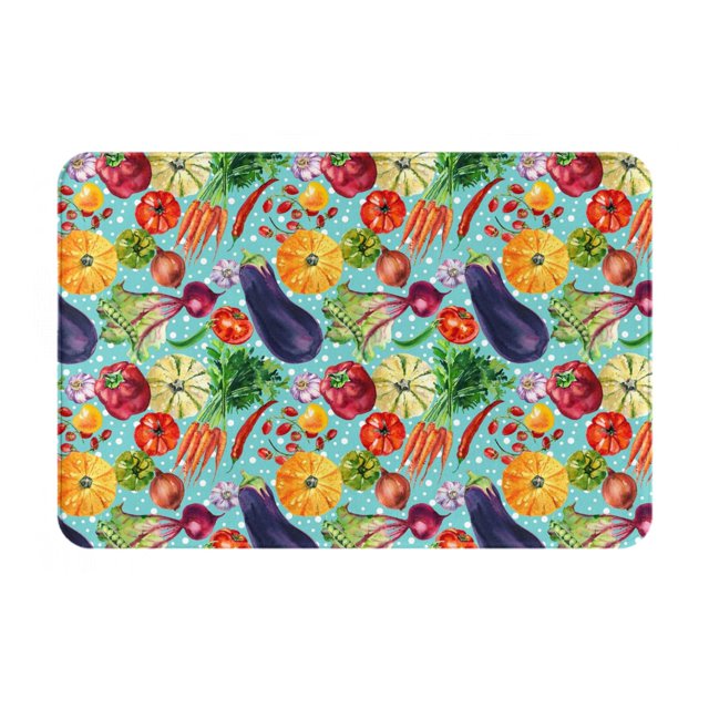 Cauagu Vegetable (2) Print Front Door Mat for Indoor Entrance 16x24 Inche,Absorbent Doormat Washable Carpet for Bathroom/Garage/Kitchen/Entry/Back