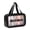 Black, variant on Portable Clear Toiletries Bag,Medium Cosmetic Bag, Makeup Bag, Translucent Double Handle Makeup Travel Bag for Women, Girls(white)