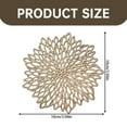 thumbnail image 3 of Less Than 5 Placemat Placemats 15 Inch Pressed Vinyl Round Table Mates for Dining Table Washable and Wipeable Kitchen Place Mat for Holiday Wedding Dinner Table Decoration Mat, 3 of 7