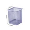thumbnail image 2 of YIMWNYI Metal Mesh Pen Holder, Durable Steel Desk Organizer, Compact Pencil Storage Jar for Office, Home, and Workspace, Easy to Clean, Sturdy Design for Desk Supplies, 9x10cm, 2 of 5