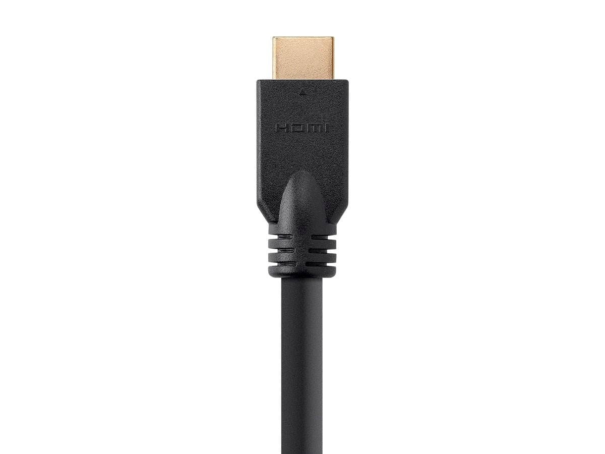 Monoprice HDMI Cable - 25 Feet - Black (3 Pack) No Logo, High Speed, 4K@60Hz, HDR, 18Gbps, YCbCr 4:4:4, 24AWG, CL2, Compatible with UHD TV and More - Commercial Series