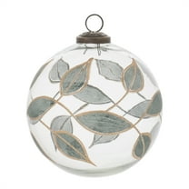 Melrose Leaf Etched Ball Ornament Set of 4