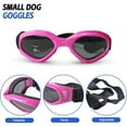 thumbnail image 2 of UOSIA 2 Pcs Pet Sunglasses and Helmet Set Dog Bicycle Helmet with Ear Holes,S,Pink, 2 of 6