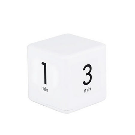 

Abanopi Portable Cube Timer Digital Kitchen Timer Countdown Alarm 1-3-5-10 Minutes Flip Timing with Digital Display Time Management for Study Sports Cooking Gaming Office