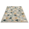 thumbnail image 6 of Well Woven Kashton Mid-Century Modern Geometric Gold Blue Grey Area Rug 5'3" x 7'3", 6 of 6