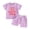 Light Purple, variant on First Birthday Baby Girl Outfit Gifts In My One Year Old Era 1st Birthday Infant Short Clothes + Shorts Set (Light Purple,6-12 Months)