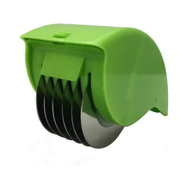 Maytalsory Stainless Steel Kitchen Wheel Gadgets Tools Garlic Scallion Chopper Ginger Herb Rollers Mincer Slicers Cooking