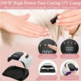thumbnail image 6 of DEISNGB 268W UV LED Nail Lamp, Nail Dryer for Gel Polish,UV Light For Gel Nails, 4 Timers UV Nail Lamp Professional Nail Light, 57Pcs Lamp Beads and Automatic Sensor(White), 6 of 14