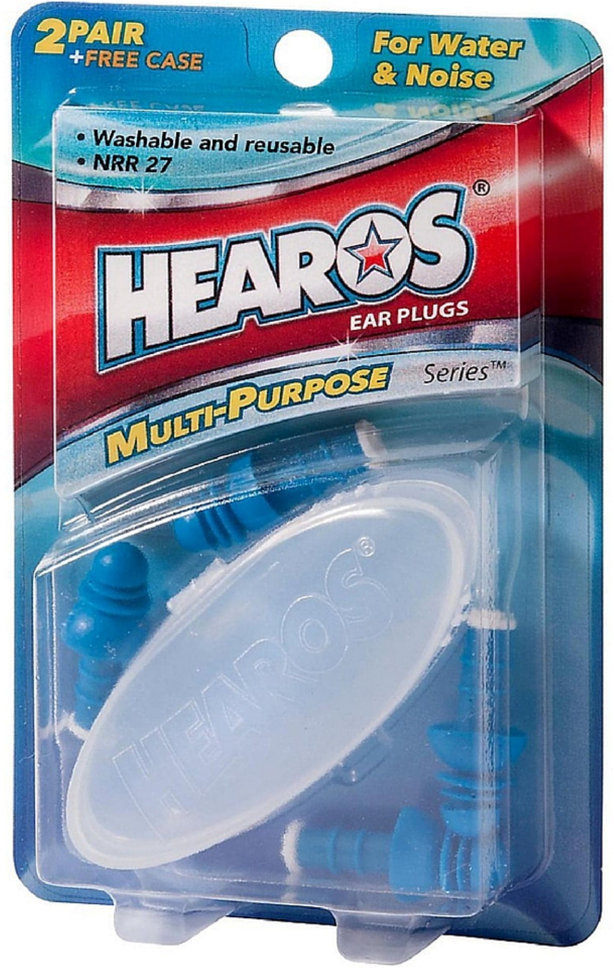 Hearos Multi-Purpose Series Ear Plugs 2 Pair + Free Case 1 ea