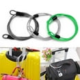 thumbnail image 2 of AOOOWER Security Cable Lock Safety Lightweight Luggage Lock Cable Wire Rope Double Loop, 2 of 14