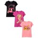 thumbnail image 1 of Camiseta The Children's Place para niñas con gráficos variados, paquete de 3, 1 of 4