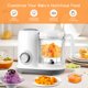 thumbnail image 3 of AMZBABYCHEF Baby Food Maker, 4 in 1 Baby Food Processor and Steamer, Puree Blender, Multifunctional Baby Puree Maker, Dishwasher Safe, White, 3 of 5