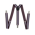 thumbnail image 2 of CHOK Elastic Y-Shape Braces Men‘s Women‘s Solid Color/Stripe Adjustable Suspenders, 2 of 10