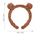 thumbnail image 3 of ManxiVoo Adjustable Animal Ears Headband With Soft Padding For Makeup And Hair Styling Perfect For Daily Use By Women And Teens Brown, 3 of 6