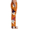 thumbnail image 4 of Mens Halloween Pajamas Cute Pumpkin Ghost Print Elastic Waist Pjs Bottoms with Pockets Halloween Soft Long Sleep Lounge Sleepwear, 4 of 5