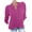 Hot Pink, variant on Raeneomay Button Down Shirts for Women Women's Summer Casual Stand Collar Neck Long Sleeved Color Loose Shirt Tops