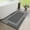 Dark Gray, variant on Anti slip bathroom mat, rubber backed ultra-thin bath blanket, suitable for quick drying under doors, highly absorbent, washable. Different colors and specifications to choose from