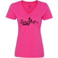thumbnail image 3 of Inktastic Seattle Skyline Women's V-Neck T-Shirt, 3 of 5