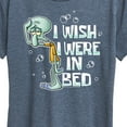 thumbnail image 3 of SpongeBob SquarePants - Squidward Bed - Women's Short Sleeve Graphic T-Shirt, 3 of 6