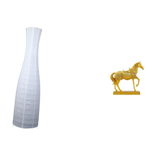 Pantalla de lámpara de pie,Lámpara de pie de papel,pantallas de lámparas de mesa nórdicas,Accesorios japoneses para luces de pie con cubierta,Estatuas de caballos,Estatuas de caballos