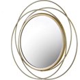 thumbnail image 1 of Decorative Metal Wall Mirror - 36cm Diameter - Round - Decor for Bedroom, Living Room, Bathroom, Hal 26s, 1 of 5